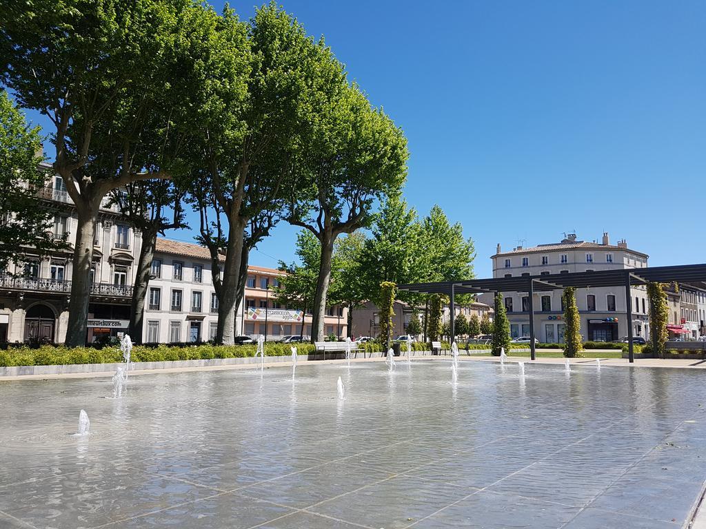 Penthouse Apartment Overlooking Place Carnot Carcassonne Esterno foto