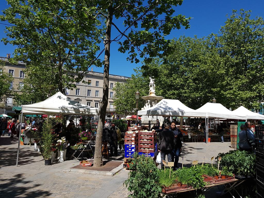 Penthouse Apartment Overlooking Place Carnot Carcassonne Esterno foto